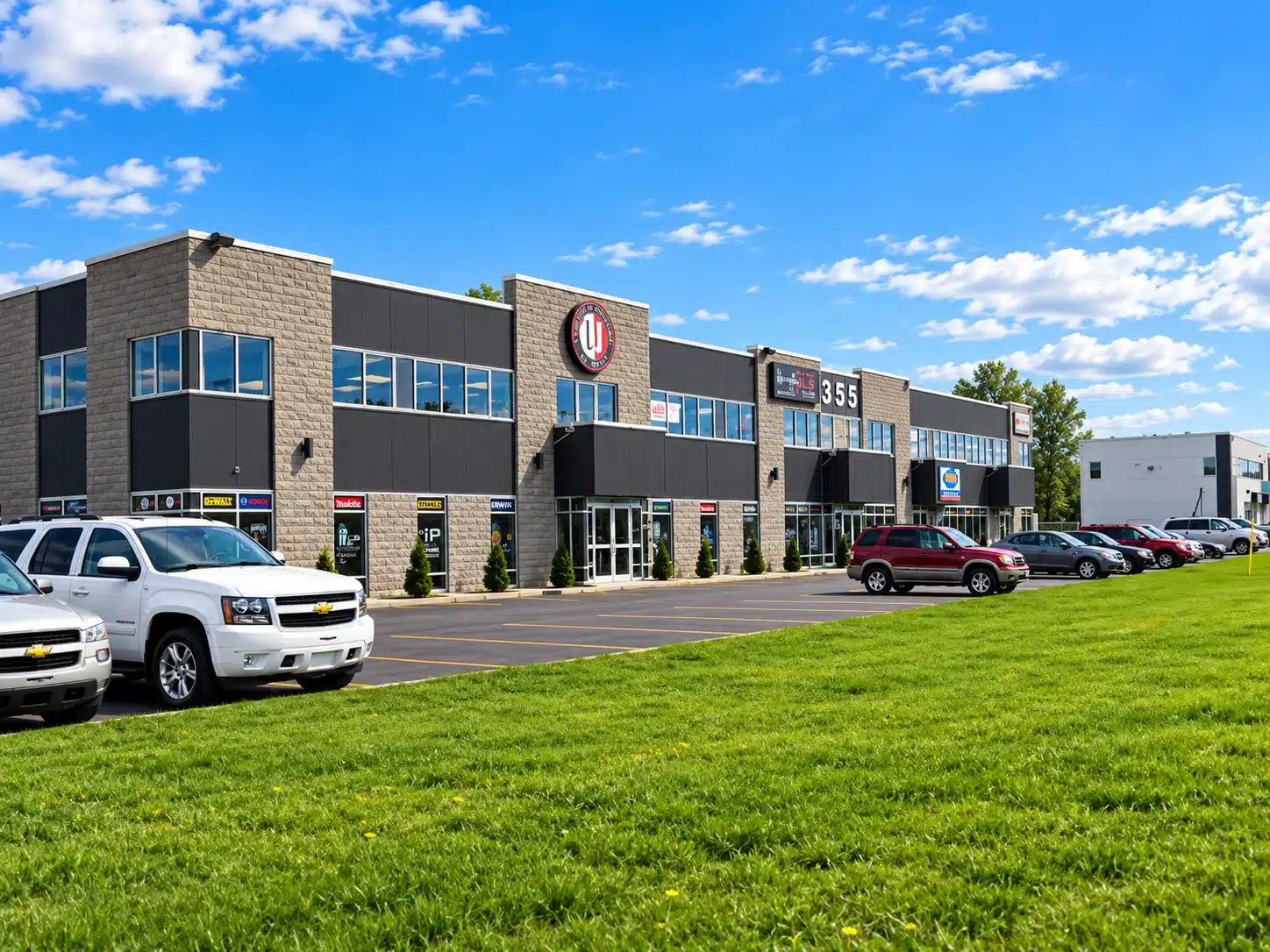 Centre d'Outillage L.B. — Saint-Nicolas, réalisation de Constructions M